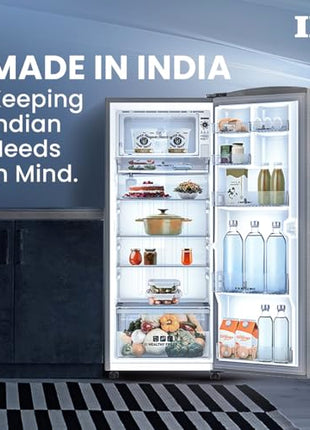IFB 206L 5 Star Direct Cool Single Door Refrigerator (IFBDC-2325DBSE, Brush Grey, Advanced Inverter Compressor, Extraordinary Storage with Humidity Controller) 