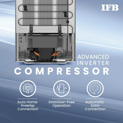 IFB 206L 5 Star Direct Cool Single Door Refrigerator (IFBDC-2325DBSE, Brush Grey, Advanced Inverter Compressor, Extraordinary Storage with Humidity Controller) 