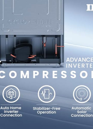 IFB 241L 3 Star Frost Free Advanced Inverter Double Door Refrigerator (Eco Cool IFBFF-2913DBSE, Brush Grey, 7 in 1 Multi Mode with 360 Degree Cooling) 