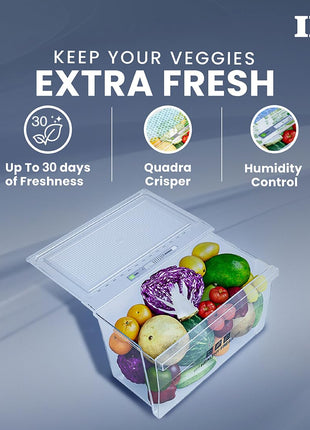 IFB 241L 3 Star Frost Free Advanced Inverter Double Door Refrigerator (Eco Cool IFBFF-2913DBSE, Brush Grey, 7 in 1 Multi Mode with 360 Degree Cooling) 
