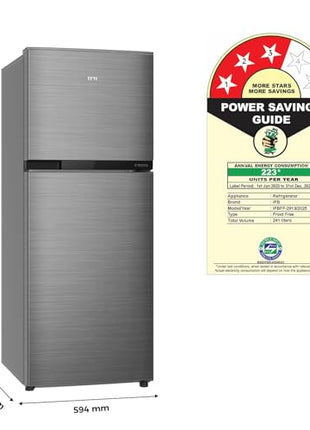 IFB 241L 3 Star Frost Free Advanced Inverter Double Door Refrigerator (Eco Cool IFBFF-2913DBSE, Brush Grey, 7 in 1 Multi Mode with 360 Degree Cooling) 