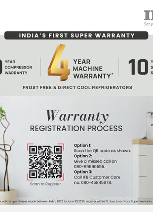 IFB 241L 3 Star Frost Free Advanced Inverter Double Door Refrigerator (Eco Cool IFBFF-2913DBSE, Brush Grey, 7 in 1 Multi Mode with 360 Degree Cooling) 