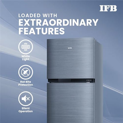 IFB 243L 2 Star Frost Free inverter with Double Door Refrigerator (IFBFF-2902NBSE, Brush Grey) 7 in 1 Multi Mode with 360 Degree Cooling 