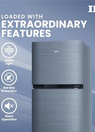 IFB 243L 2 Star Frost Free inverter with Double Door Refrigerator (IFBFF-2902NBSE, Brush Grey) 7 in 1 Multi Mode with 360 Degree Cooling 