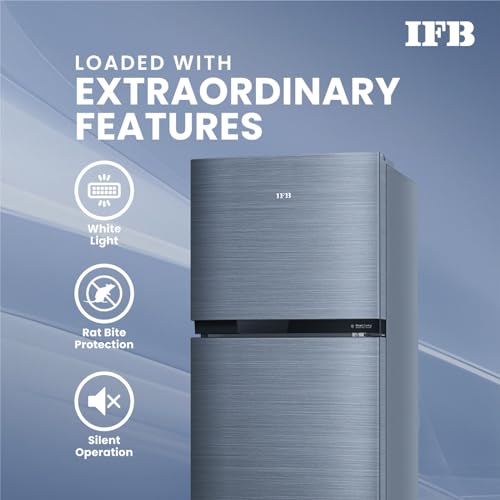 IFB 243L 2 Star Frost Free inverter with Double Door Refrigerator (IFBFF-2902NBSE, Brush Grey) 7 in 1 Multi Mode with 360 Degree Cooling 
