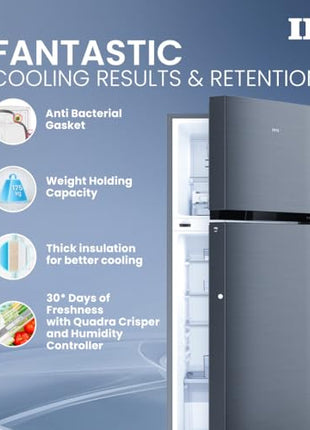 IFB 243L 2 Star Frost Free inverter with Double Door Refrigerator (IFBFF-2902NBSE, Brush Grey) 7 in 1 Multi Mode with 360 Degree Cooling 