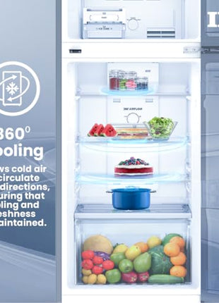 IFB 243L 2 Star Frost Free inverter with Double Door Refrigerator (IFBFF-2902NBSE, Brush Grey) 7 in 1 Multi Mode with 360 Degree Cooling 