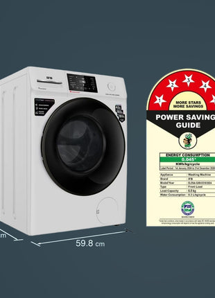 IFB 6.5 Kg 5 Star Powered by AI with 9 Swirl Wash, Fully Automatic Front Load Washing Machine (ELENA GXN 6510, Steam Refresh Program with Eco Inverter, Grey) 