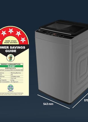 IFB 6.5 Kg 5 Star with Deep Clean Technology Powered by AI, Fully Automatic Top Load Washing Machine (TL650MG1, ActivMix, Aqua Energie, Med Grey) 