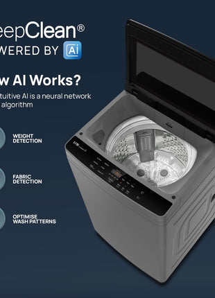 IFB 6.5 Kg 5 Star with Deep Clean Technology Powered by AI, Fully Automatic Top Load Washing Machine (TL650MG1, ActivMix, Aqua Energie, Med Grey) 