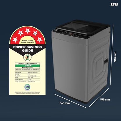 IFB 6.5 Kg 5 Star with Deep Clean Technology Powered by AI, Fully Automatic Top Load Washing Machine (TL650MG1, ActivMix, Aqua Energie, Med Grey) 