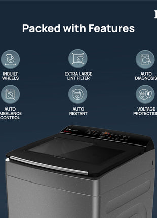 IFB 7.5 Kg 5 Star with DeepClean® Technology, AI Powered, Fully Automatic Top Load Washing Machine (TL751MS2S, PowerSteam®, Inbuilt Heater, Mystic Silver) 