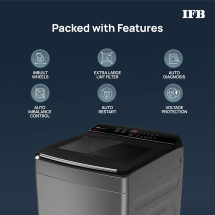 IFB 7.5 Kg 5 Star with DeepClean® Technology, AI Powered, Fully Automatic Top Load Washing Machine (TL751MS2S, PowerSteam®, Inbuilt Heater, Mystic Silver) 