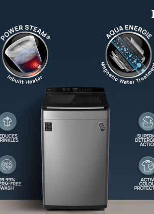 IFB 7.5 Kg 5 Star with DeepClean® Technology, AI Powered, Fully Automatic Top Load Washing Machine (TL751MS2S, PowerSteam®, Inbuilt Heater, Mystic Silver) 