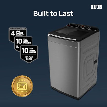 IFB 7.5 Kg 5 Star with DeepClean® Technology, AI Powered, Fully Automatic Top Load Washing Machine (TL751MS2S, PowerSteam®, Inbuilt Heater, Mystic Silver) 