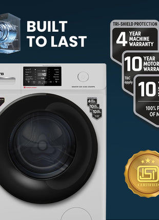 IFB 8 Kg 5 Star Powered by AI with 9 Swirl Wash, WiFi, Fully Automatic Front Load Washing Machine (Senator GXN 8012, Steam Refresh Program with Eco Inverter, Grey) 