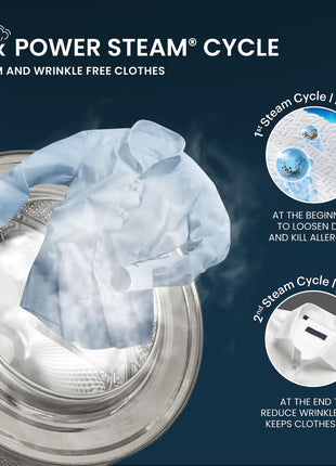 IFB 8 Kg 5 Star Powered by AI with 9 Swirl Wash, WiFi, Fully Automatic Front Load Washing Machine (Senator MBN 8012, Steam Refresh Program with Eco Inverter, Mocha) 