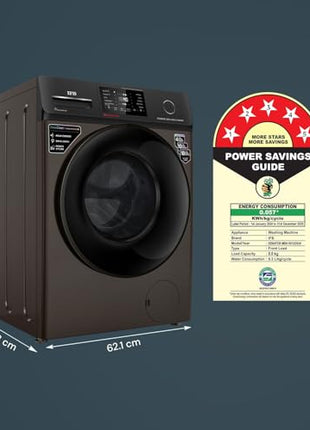 IFB 8 Kg 5 Star Powered by AI with 9 Swirl Wash, WiFi, Fully Automatic Front Load Washing Machine (Senator MBN 8012, Steam Refresh Program with Eco Inverter, Mocha) 
