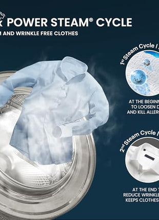 IFB 9 Kg 5 Star Powered by AI with 9 Swirl Wash, WiFi, Fully Automatic Front Load Washing Machine (Executive SXN 9014K, Steam Refresh Program with Eco Inverter, Rich Silver) 