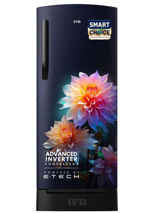IFB Smart Choice 187L 4 Star Direct Cool Advanced Inverter Single Door Refrigerator (IFBDC-2134DBNED, Divine Bliss-Blue, Humidity Controller, Extraordinary Space with Base Drawer) 