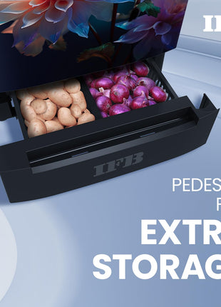 IFB Smart Choice 187L 4 Star Direct Cool Advanced Inverter Single Door Refrigerator (IFBDC-2134DBNED, Divine Bliss-Blue, Humidity Controller, Extraordinary Space with Base Drawer) 