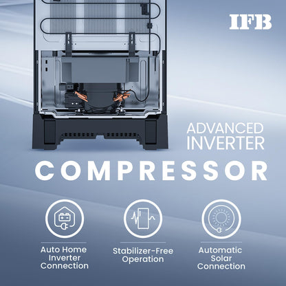 IFB Smart Choice 187L 4 Star Direct Cool Advanced Inverter Single Door Refrigerator (IFBDC-2134DBNED, Divine Bliss-Blue, Humidity Controller, Extraordinary Space with Base Drawer) 