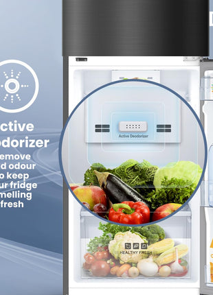 IFB Smart Choice 241L 3 Star Tru Convertible 10-in-1 Advanced Inverter Frost Free Double Door Refrigerator (IFBFF-2913DKSET, Metal Black, 360 Degree Cooling, Extraordinary Space) 