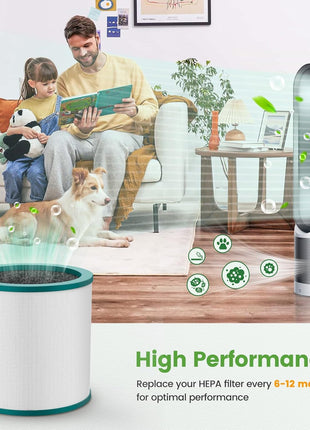 ILoveCleanAir Air Purifier Replacement Filter Compatible with Dyson Tower Purifier Pure Cool Link TP01, TP02, TP03, BP01, AM07, AM09, AM011 Compare to Part 968126-03 