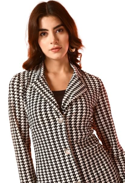 IUGA Women Jacket Style Full Sleeve Pink Blazer 