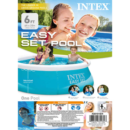Intex Easy Set Inflatable Swimming Pool (6x20-inch) 