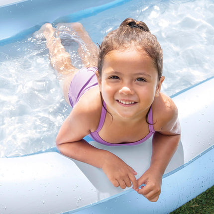 Intex Inflatable Rectangular Pool, Multi Color 