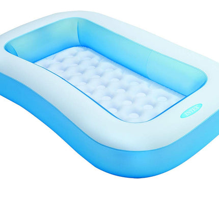 Intex Soft Inflatable Rectangular Swimming Pool-(Multi Color) 