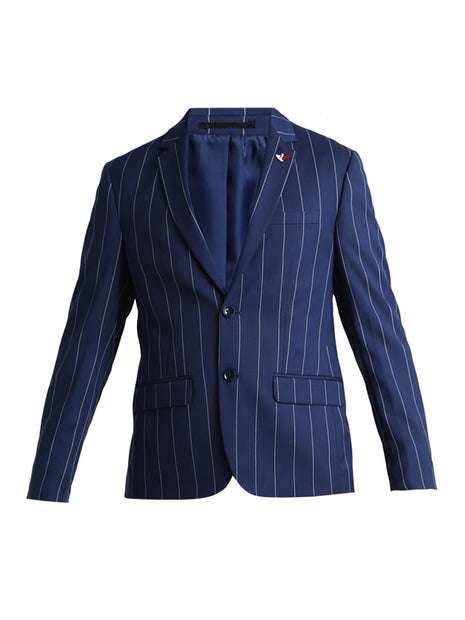 JACK & JONES Mens Blue Slim Fit Blazer 