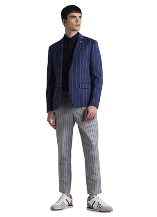 JACK & JONES Mens Blue Slim Fit Blazer 