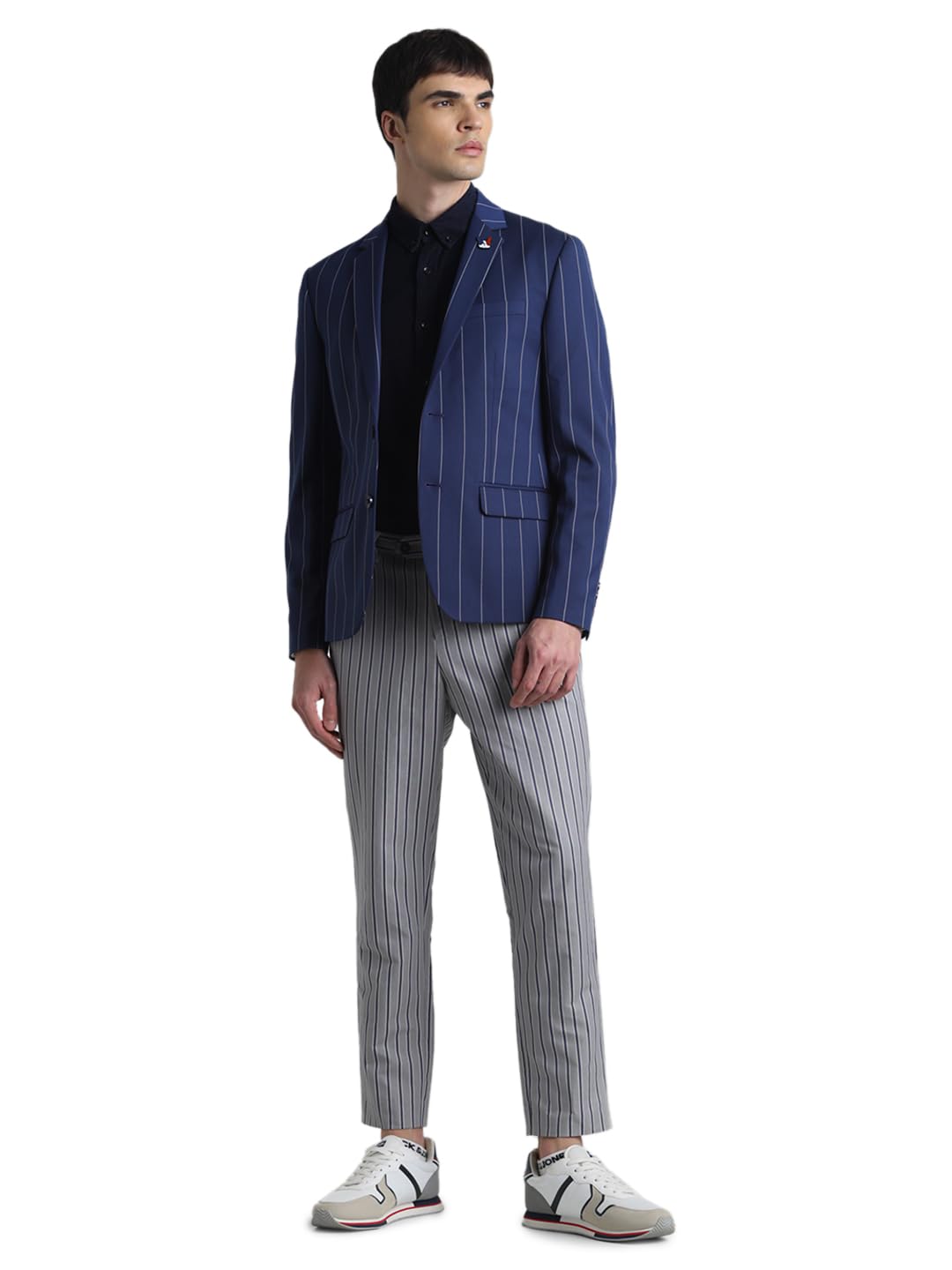 JACK & JONES Mens Blue Slim Fit Blazer 