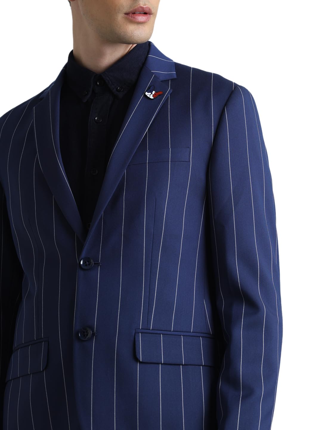 JACK & JONES Mens Blue Slim Fit Blazer 