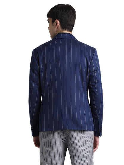 JACK & JONES Mens Blue Slim Fit Blazer 