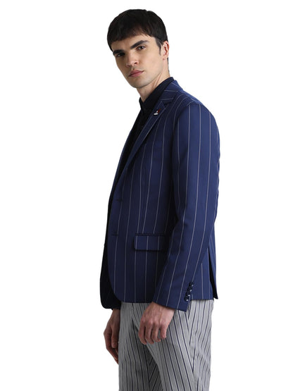 JACK & JONES Mens Blue Slim Fit Blazer 