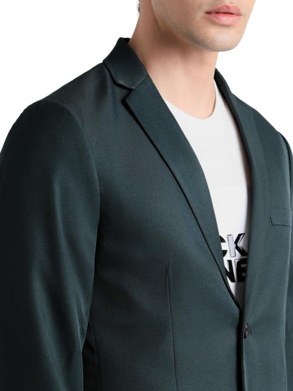 JACK & JONES Slim Fit Blazer(12250242_Darkest Spruce_52) 