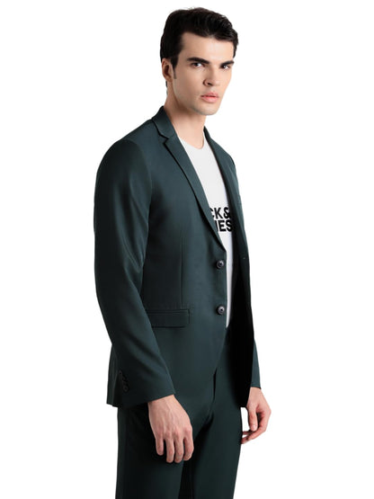 JACK & JONES Slim Fit Blazer(12250242_Darkest Spruce_52) 
