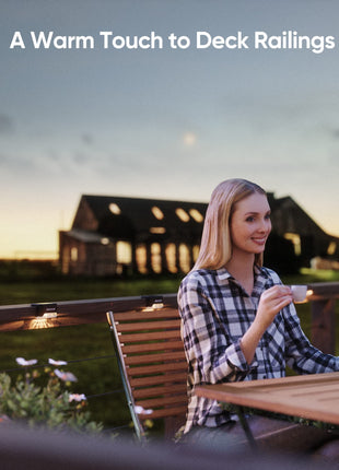 JACKYLED 16 Pack, Step Lights Waterproof LED Solar Power Outdoor Fence Light for Deck Stair Railing, Outside Lighting for Wall Garden Backyard Patio Balcony Decor, ABS, White, 79 x 43 x 48 mm 