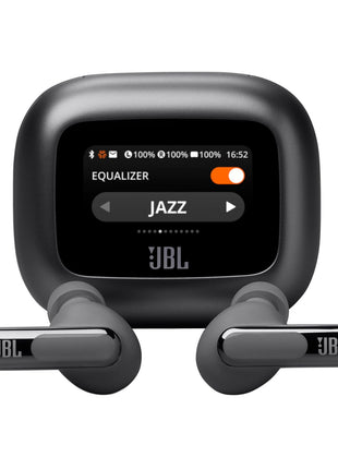 JBL New Launch Live Beam 3 TWS,Hi-Res Audio True ANC Earbuds,Smart Case with Touch Display,48H Playtime,Wireless Charging,6 Mic,Multipoint Connection,Ip55 Proof, Headphones App,Personi-Fi 3.0 (Black) 