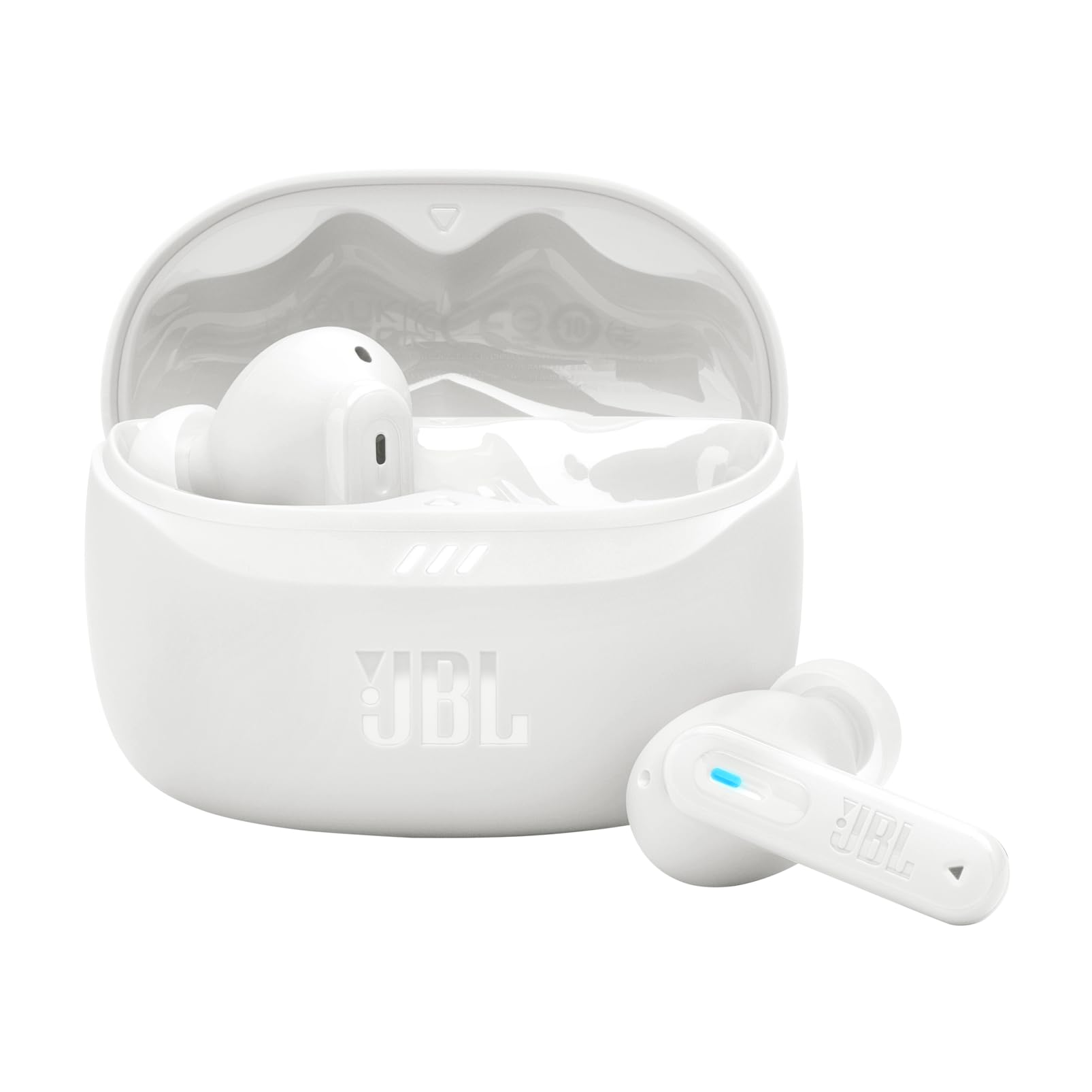JBL New Launch Tune Beam 2 TWS, ANC Earbuds, 48Hr Playtime,Dual Connect, Ambient Aware, Relax Mode, Customized EQ with Headphones App, 6 Mics for Clear Calls, Spatial Sound, Personi-Fi 3.0 (White) 