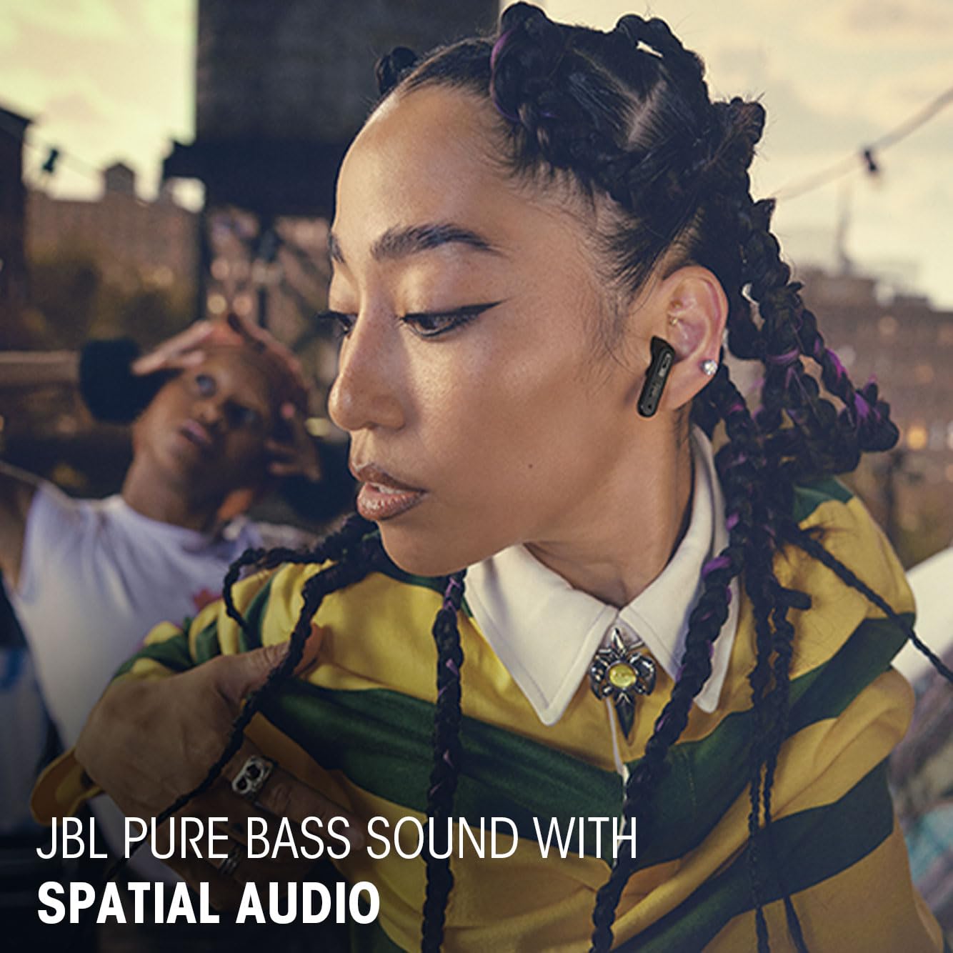 JBL New Launch Tune Beam 2 TWS, ANC Earbuds, 48Hr Playtime,Dual Connect, Ambient Aware, Relax Mode, Customized EQ with Headphones App, 6 Mics for Clear Calls, Spatial Sound, Personi-Fi 3.0 (White) 
