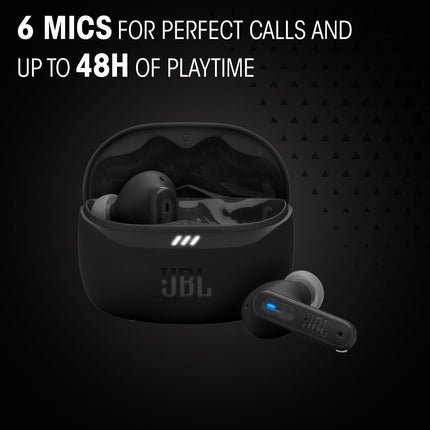 JBL New Launch Tune Beam 2 TWS, ANC Earbuds, 48Hr Playtime,Dual Connect, Ambient Aware, Relax Mode, Customized EQ with Headphones App, 6 Mics for Clear Calls, Spatial Sound, Personi-Fi 3.0 (White) 