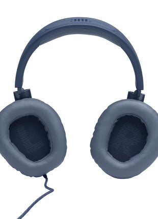 JBL Quantum 100 Wired Over Ear Gaming Headphones with Mic, 40mm Realistic Dynamic Drivers, Detachable Boom Mic, 1kHz Sensitivity, Memory Foam Cushioning, PC/Mobile/PS/Xbox/Nintendo/VR Compatible-Blue 