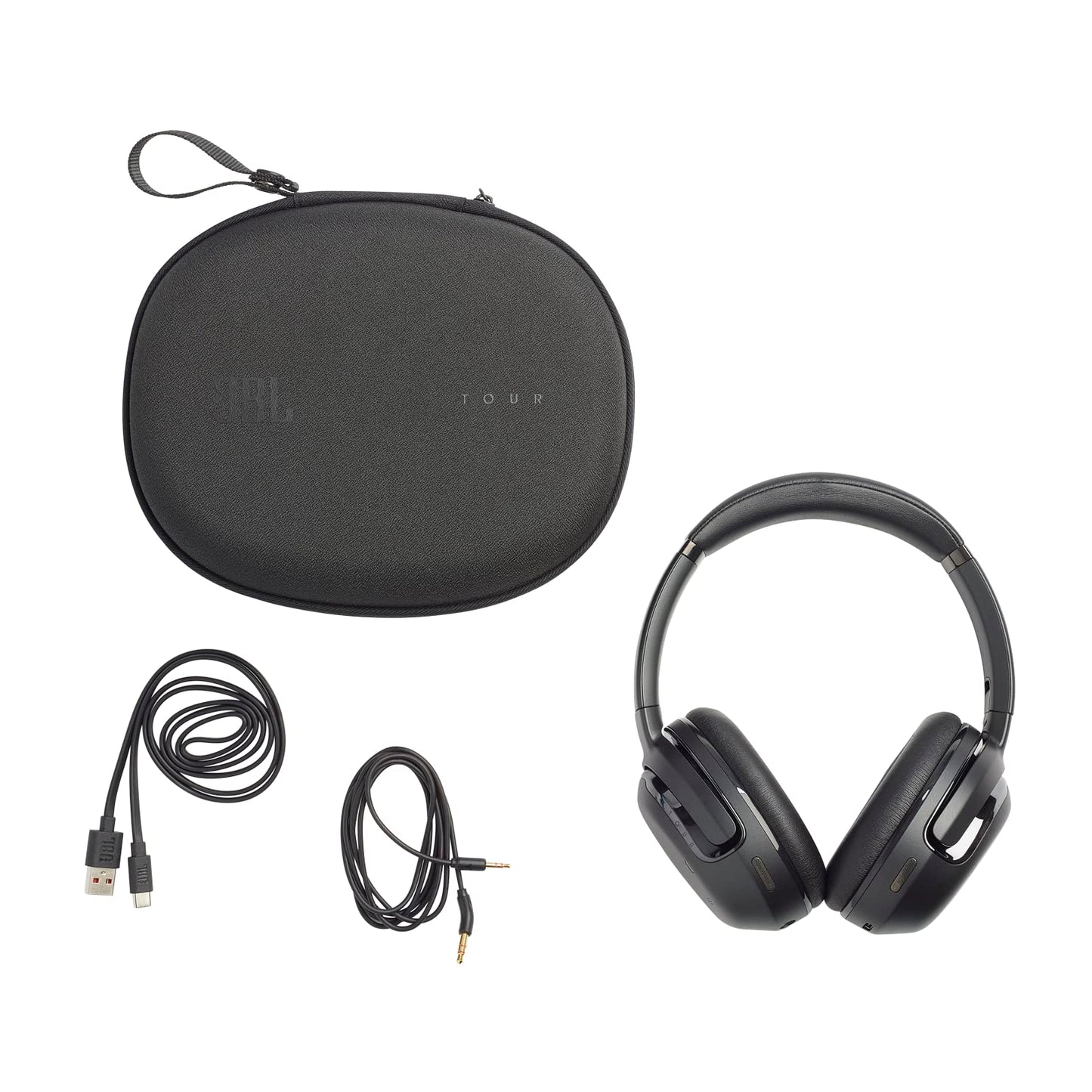 JBL Tour One M2 Adaptive Noise Cancelling Bluetooth Over Ear Headphones,Spatial Sound,Smart Ambient,50Hrs Playtime,BT 5.3 Le,Quick Charge,Multi Point Conectivity,Built-in Alexa,2 Years Warranty(Black) 