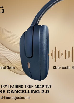 JBL Tour One M3 Award Winning Wireless Over Ear Headphones with ANC 2.0, Hi-Res LDAC Audio,Spatial 360 Sound, 8 Mics - Perfect Calls with Crystal AI,70Hrs Playback, Blue 