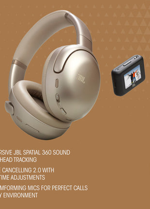 JBL Tour One M3 - Smart Transmitter Wireless Over Ear Headphones with ANC 2.0, Hi-Res LDAC Audio,Spatial 360 Sound, 8 Mics - Perfect Calls with Crystal AI,70Hrs Playback, Black 