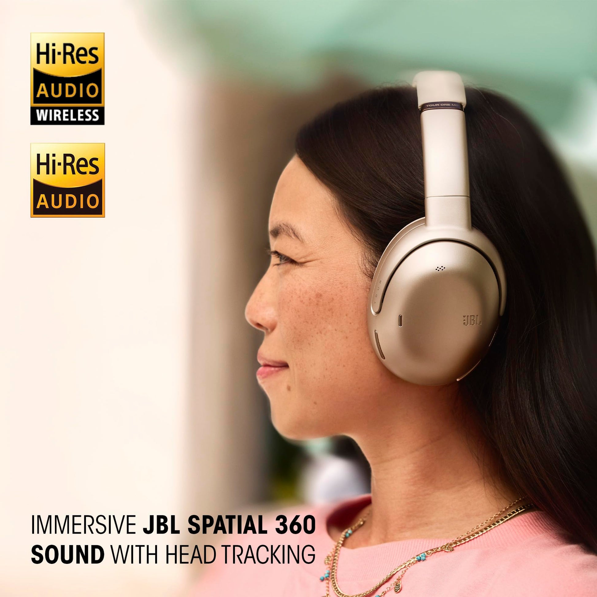 JBL Tour One M3 - Smart Transmitter Wireless Over Ear Headphones with ANC 2.0, Hi-Res LDAC Audio,Spatial 360 Sound, 8 Mics - Perfect Calls with Crystal AI,70Hrs Playback, Blue 
